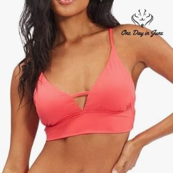 Billabong Classic Solid V Neck Bikini Top Size XS - Picture 1 of 5